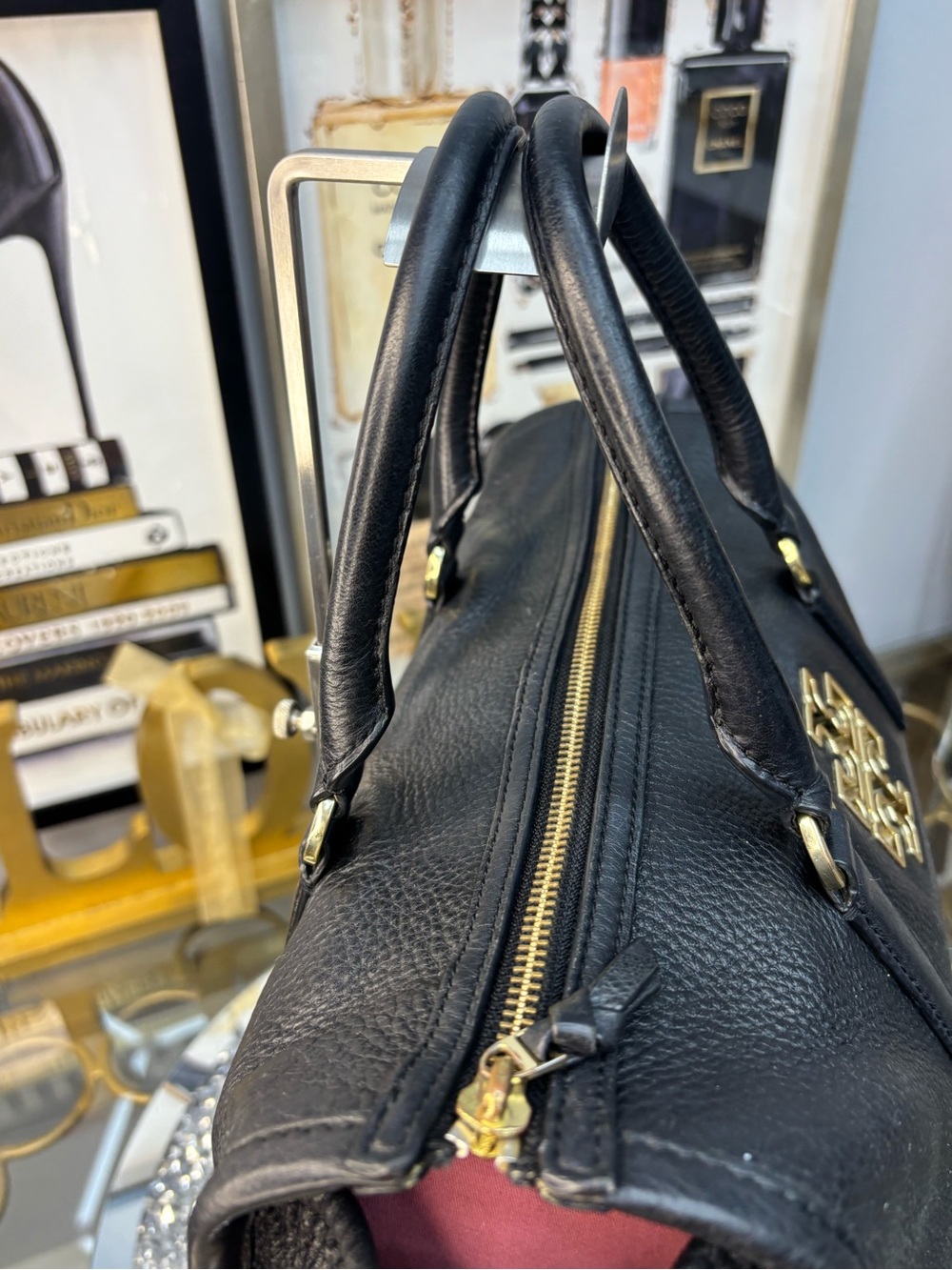 Tory Burch Britten Boston bag EUC - Picture 8 of 14